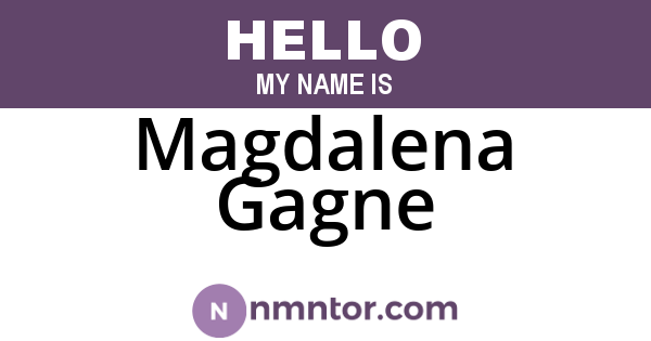 Magdalena Gagne