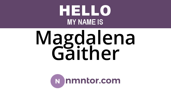 Magdalena Gaither