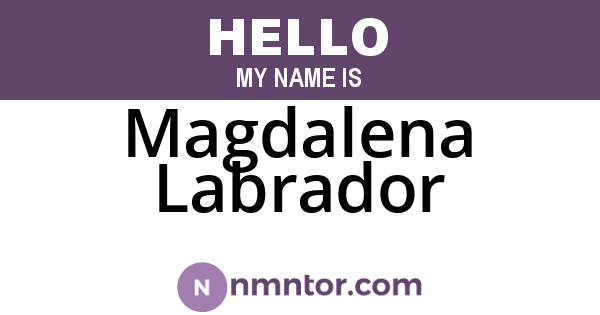 Magdalena Labrador