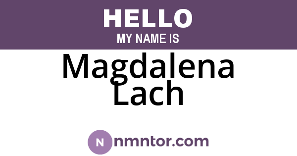 Magdalena Lach