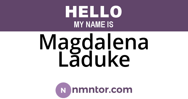 Magdalena Laduke