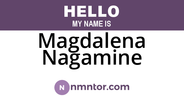 Magdalena Nagamine