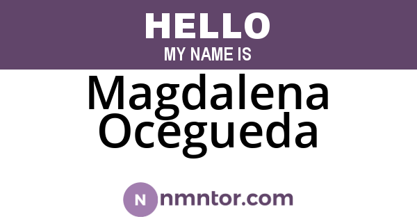 Magdalena Ocegueda