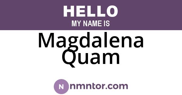 Magdalena Quam