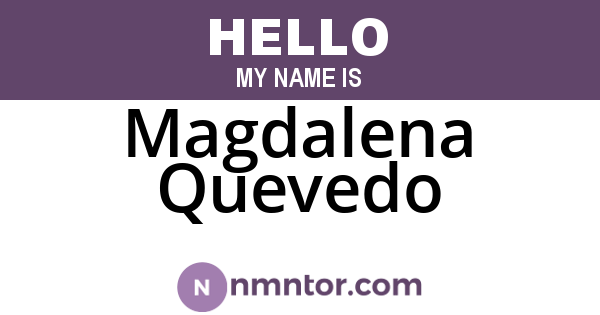 Magdalena Quevedo