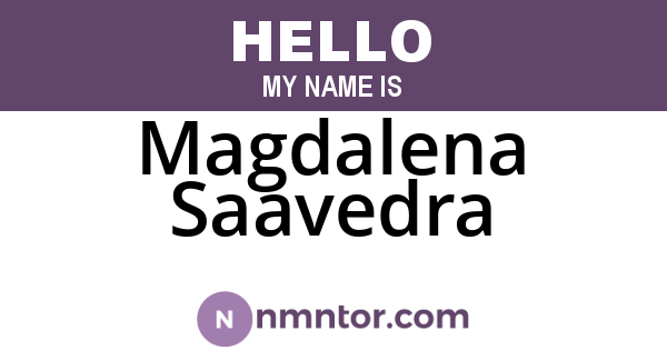 Magdalena Saavedra