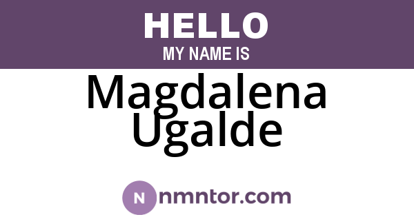 Magdalena Ugalde