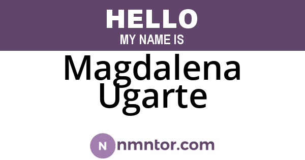 Magdalena Ugarte