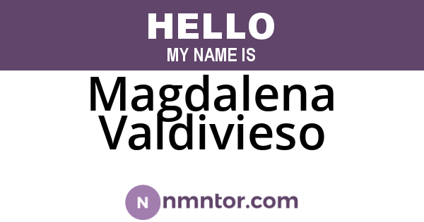 Magdalena Valdivieso