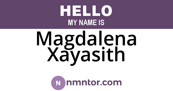 Magdalena Xayasith