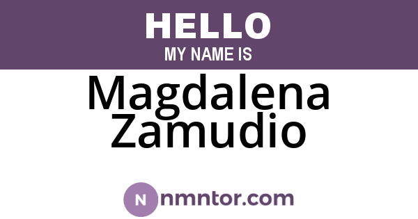 Magdalena Zamudio