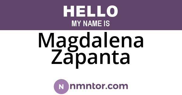 Magdalena Zapanta