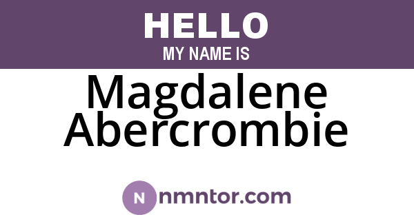 Magdalene Abercrombie