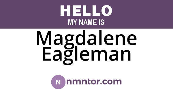 Magdalene Eagleman