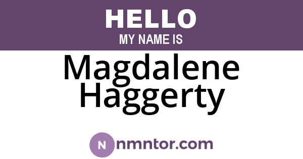 Magdalene Haggerty