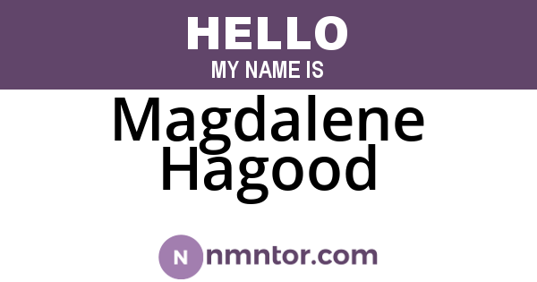 Magdalene Hagood