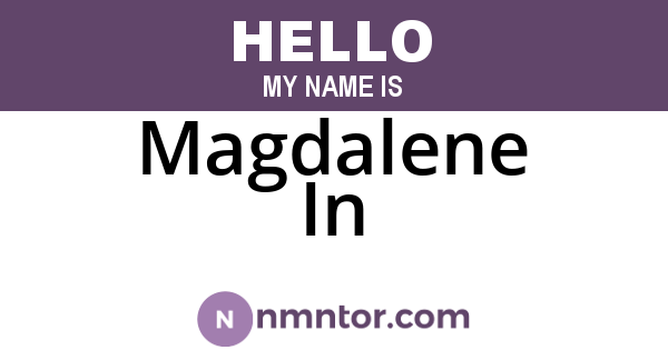 Magdalene In