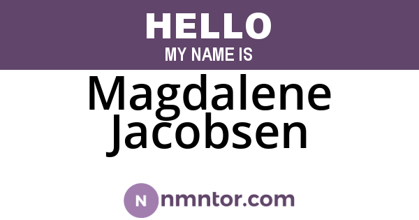 Magdalene Jacobsen