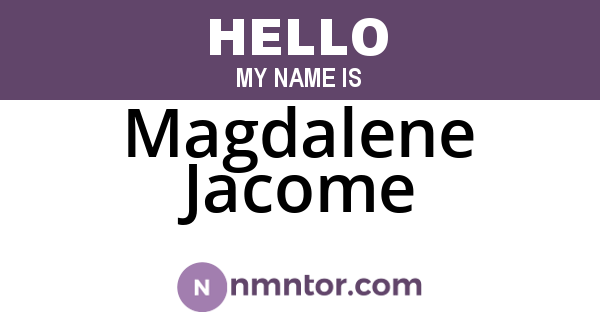 Magdalene Jacome