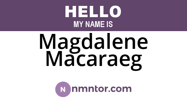 Magdalene Macaraeg