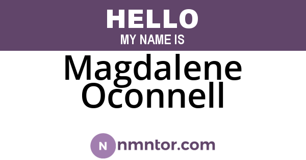 Magdalene Oconnell