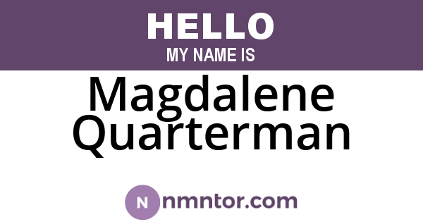 Magdalene Quarterman