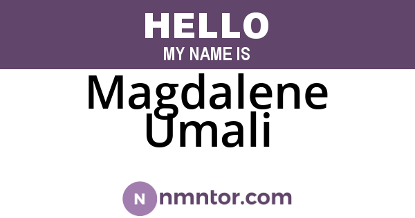 Magdalene Umali