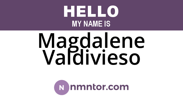Magdalene Valdivieso
