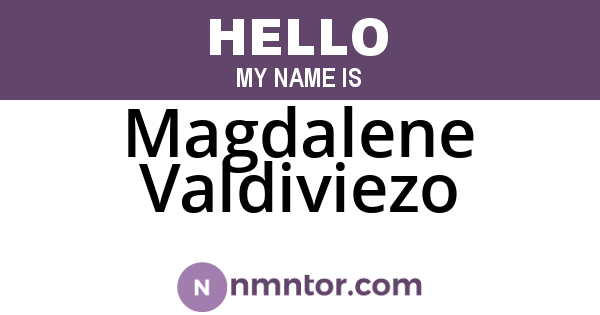 Magdalene Valdiviezo