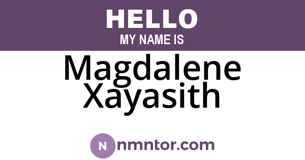 Magdalene Xayasith