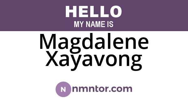 Magdalene Xayavong