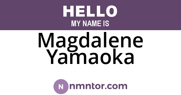 Magdalene Yamaoka