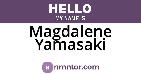 Magdalene Yamasaki