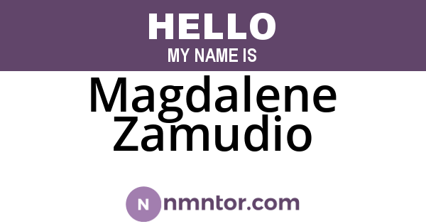 Magdalene Zamudio