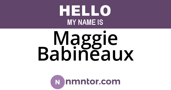 Maggie Babineaux