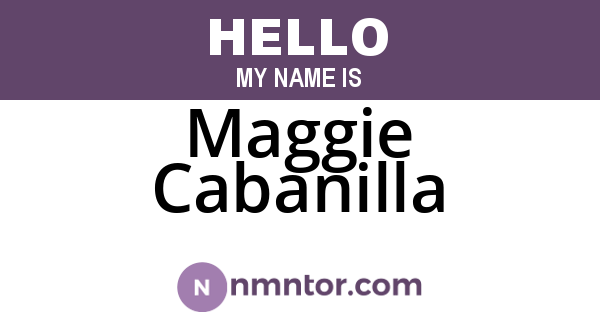 Maggie Cabanilla