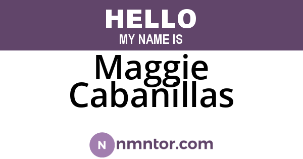 Maggie Cabanillas