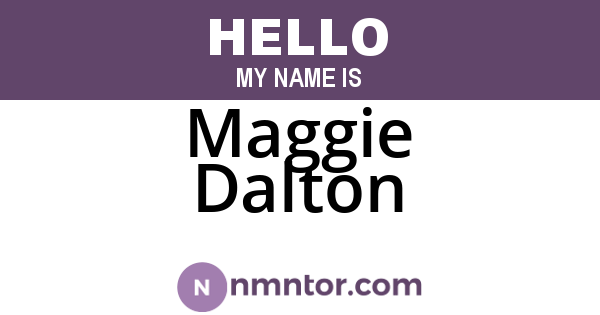 Maggie Dalton