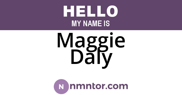 Maggie Daly