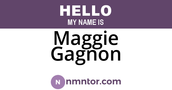 Maggie Gagnon