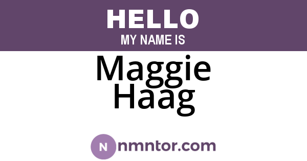 Maggie Haag