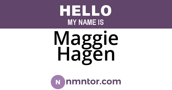 Maggie Hagen