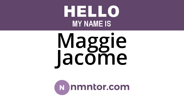 Maggie Jacome