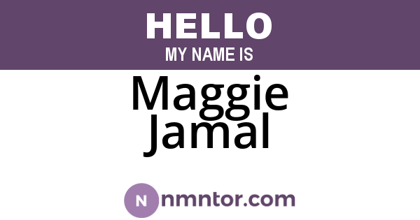 Maggie Jamal