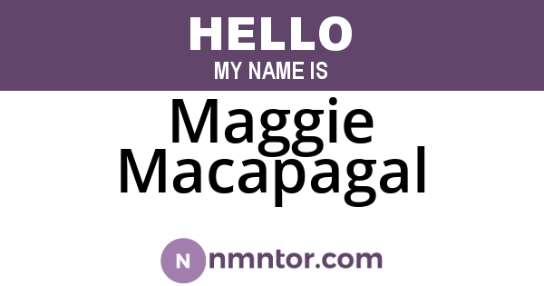 Maggie Macapagal