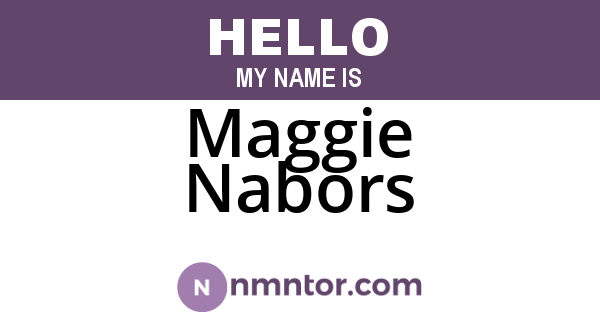 Maggie Nabors