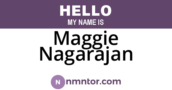 Maggie Nagarajan