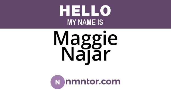 Maggie Najar
