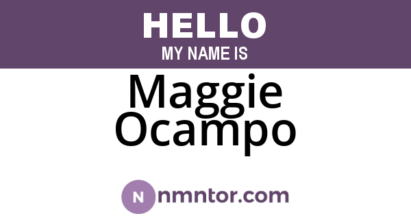 Maggie Ocampo