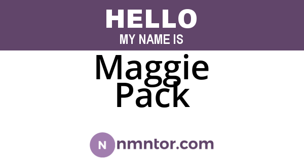 Maggie Pack